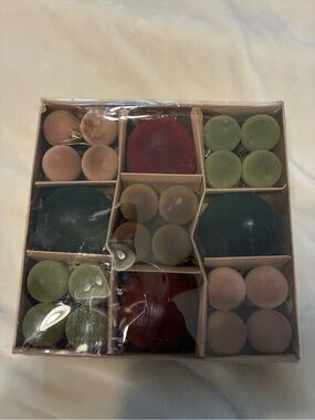 Upspring Velvet Christmas Ornament Set – Multi Color 3.15’